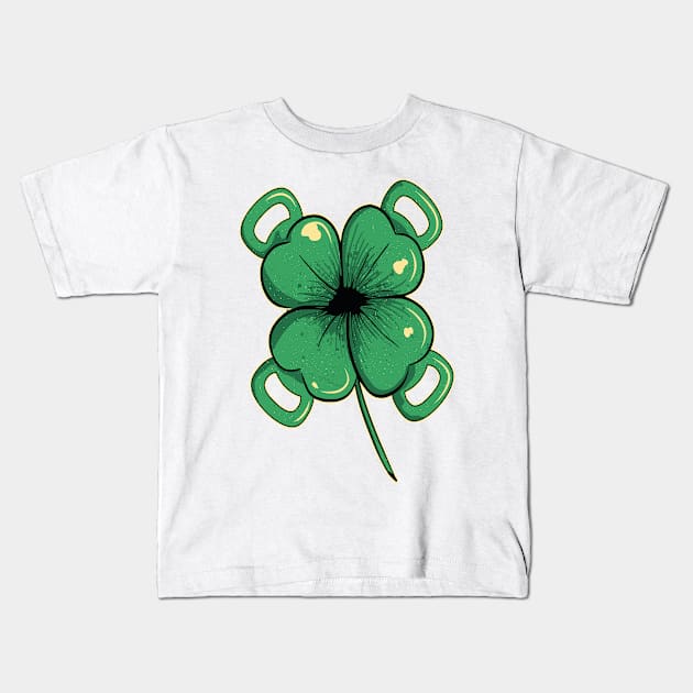 Shamrock, for leaf clover in green Kids T-Shirt by pabrun